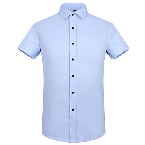 Men's Shirt Solid Colored Button-Down Short Sleeve Casual Tops Business Formal Casual Purple Blushing Pink Wine / Work
Men's Shirt Solid Colored Button-Down Short Sleeve Casual Tops Business Formal Casual Purple Blushing Pink Wine / Work