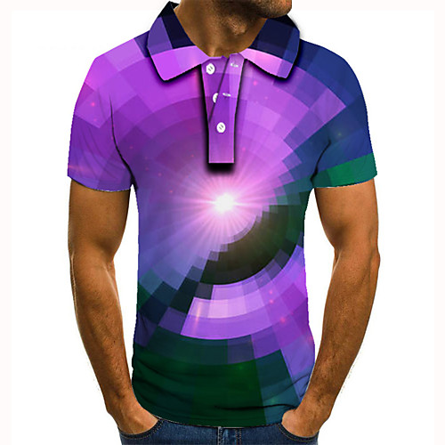 Men's Golf Shirt 3D Print 3D Graphic Prints Button-Down Short Sleeve Street Tops Casual Fashion Cool Purple / Sports
Men's Golf Shirt 3D Print 3D Graphic Prints Button-Down Short Sleeve Street Tops Casual Fashion Cool Purple / Sports