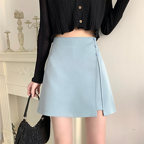 Women's Office / Career Ceremony Basic Streetwear Skirts Solid Colored Split Black Blue Blushing Pink
Women's Office / Career Ceremony Basic Streetwear Skirts Solid Colored Split Black Blue Blushing Pink