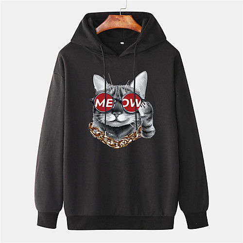 Men's Pullover Hoodie Sweatshirt Cartoon Cat Graphic Prints 3D Hooded Sports & Outdoor Daily Sports Hot Stamping Basic Casual Hoodies Sweatshirts Long Sleeve Yellow Blushing Pink White
Men's Pullover Hoodie Sweatshirt Cartoon Cat Graphic Prints 3D Hooded Sports & Outdoor Daily Sports Hot Stamping Basic Casual Hoodies Sweatshirts Long Sleeve Yellow Blushing Pink White