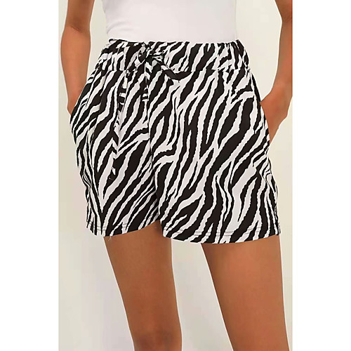 Women's Basic Chino Comfort Casual Weekend Shorts Pants Zebra Animal Short Elastic Drawstring Design Print Black
Women's Basic Chino Comfort Casual Weekend Shorts Pants Zebra Animal Short Elastic Drawstring Design Print Black