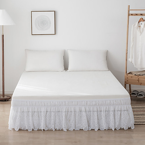Fashion Basics Ruffled Bed Skirt Dust Ruffle With Lace Wrap Around Easy On/Off And Fit Wrinkle And Fade Resistant Solid Color
Fashion Basics Ruffled Bed Skirt Dust Ruffle With Lace Wrap Around Easy On/Off And Fit Wrinkle And Fade Resistant Solid Color