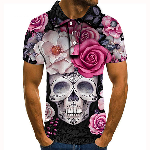 Men's Golf Shirt Tennis Shirt 3D Print Graphic Prints Skull Button-Down Short Sleeve Street Tops Casual Fashion Cool Blushing Pink / Sports
Men's Golf Shirt Tennis Shirt 3D Print Graphic Prints Skull Button-Down Short Sleeve Street Tops Casual Fashion Cool Blushing Pink / Sports