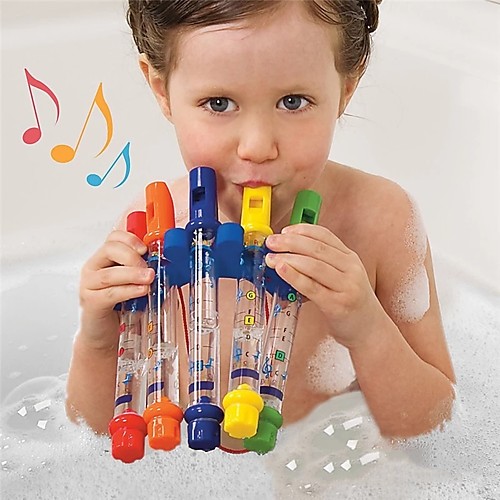 Five-Color Water Flute,Baby Bathing Water Bath Musical Toys with Waterproof Music Sheets Holder Fun Bath Flute Musical Instrument Bath Toy for Babies, Kids Children
Five-Color Water Flute,Baby Bathing Water Bath Musical Toys with Waterproof Music Sheets Holder Fun Bath Flute Musical Instrument Bath Toy for Babies, Kids Children