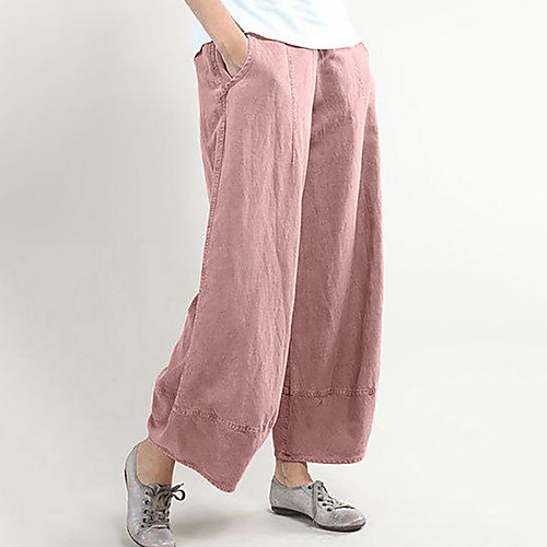 Women's Simple Basic Comfort Going out Weekend Palazzo Pants Plain Ankle-Length Pocket Elastic Drawstring Design Red Brown
Women's Simple Basic Comfort Going out Weekend Palazzo Pants Plain Ankle-Length Pocket Elastic Drawstring Design Red Brown