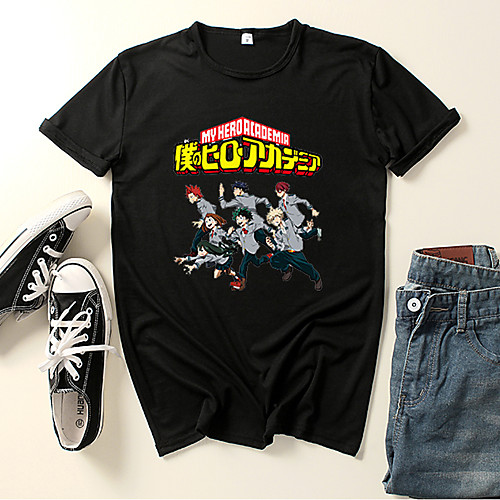 Inspired by My Hero Academia / Boku No Hero Midoriya Izuku Cosplay Costume T-shirt Polyester / Cotton Blend Graphic Prints Printing Harajuku Graphic T-shirt For Women's / Men's
Inspired by My Hero Academia / Boku No Hero Midoriya Izuku Cosplay Costume T-shirt Polyester / Cotton Blend Graphic Prints Printing Harajuku Graphic T-shirt For Women's / Men's