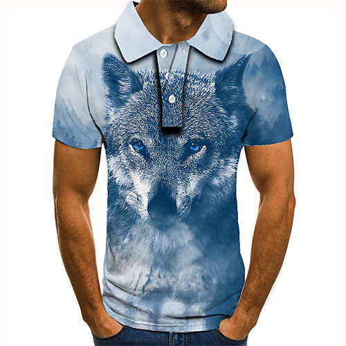 Men's Golf Shirt Tennis Shirt 3D Print Graphic Prints Fox Animal Button-Down Short Sleeve Street Tops Casual Fashion Cool Blue / Sports
Men's Golf Shirt Tennis Shirt 3D Print Graphic Prints Fox Animal Button-Down Short Sleeve Street Tops Casual Fashion Cool Blue / Sports