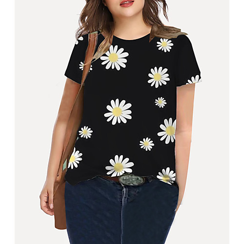 Women's Plus Size Tops T shirt Cat Graphic Animal Print Short Sleeve Crewneck Basic White Black Big Size XL XXL 3XL 4XL 5XL / Holiday / Going out
Women's Plus Size Tops T shirt Cat Graphic Animal Print Short Sleeve Crewneck Basic White Black Big Size XL XXL 3XL 4XL 5XL / Holiday / Going out