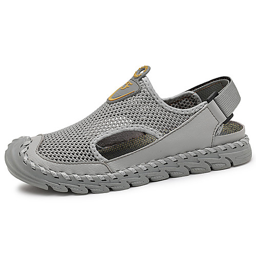 Men's Sneakers Crochet Leather Shoes Flat Sandals Sporty Casual Roman Shoes Daily Outdoor Nappa Leather Synthetics Breathable Handmade Non-slipping Booties / Ankle Boots Almond Gray Fall Summer
Men's Sneakers Crochet Leather Shoes Flat Sandals Sporty Casual Roman Shoes Daily Outdoor Nappa Leather Synthetics Breathable Handmade Non-slipping Booties / Ankle Boots Almond Gray Fall Summer