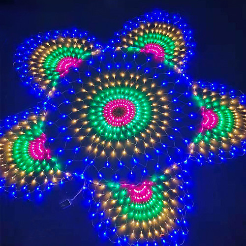 3 Peacock Mesh Net 3.5M LED String Lights Waterproof Flexible Net Home Curtain String Colorful Lighting IP65 for Outdoor Patio Yard Lawn Tree Decor Lamp Holiday Light with EU US Plug
3 Peacock Mesh Net 3.5M LED String Lights Waterproof Flexible Net Home Curtain String Colorful Lighting IP65 for Outdoor Patio Yard Lawn Tree Decor Lamp Holiday Light with EU US Plug