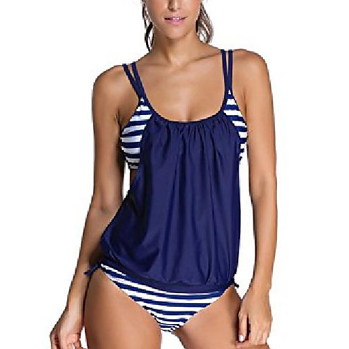 Women's Tankini 2 Piece Swimsuit Tie Knot Open Back Color Block Light Blue Gray Black Dark Blue Swimwear Bathing Suits Neutral Sports / Beach
Women's Tankini 2 Piece Swimsuit Tie Knot Open Back Color Block Light Blue Gray Black Dark Blue Swimwear Bathing Suits Neutral Sports / Beach