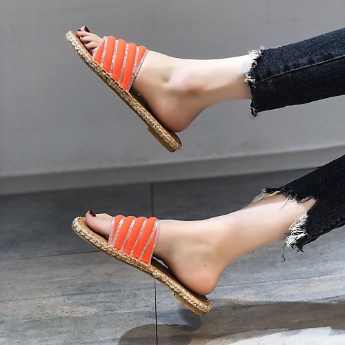 Women's Sandals Espadrilles Outdoor Slippers Straw Sandals Flat Heel Round Toe PU Color Block Yellow Light Red Black
Women's Sandals Espadrilles Outdoor Slippers Straw Sandals Flat Heel Round Toe PU Color Block Yellow Light Red Black