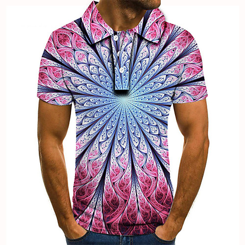 Men's Golf Shirt Tennis Shirt 3D Print Floral Optical Illusion Button-Down Short Sleeve Street Tops Casual Fashion Cool Blushing Pink / Sports
Men's Golf Shirt Tennis Shirt 3D Print Floral Optical Illusion Button-Down Short Sleeve Street Tops Casual Fashion Cool Blushing Pink / Sports