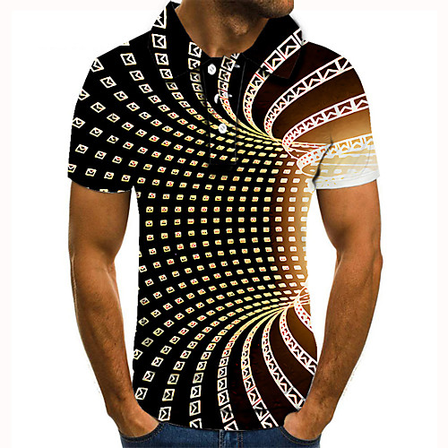 Men's Golf Shirt Tennis Shirt 3D Print Optical Illusion Geometry Button-Down Short Sleeve Street Tops Casual Fashion Cool Black / Sports
Men's Golf Shirt Tennis Shirt 3D Print Optical Illusion Geometry Button-Down Short Sleeve Street Tops Casual Fashion Cool Black / Sports