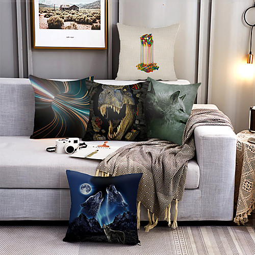 Cushion Cover 5PCS Faux Linen Soft Print Square Throw Pillow Cover Cushion Case Pillowcase for Sofa Bedroom 45 x 45 cm (18 x 18 Inch) Superior Quality Mashine Washable
Cushion Cover 5PCS Faux Linen Soft Print Square Throw Pillow Cover Cushion Case Pillowcase for Sofa Bedroom 45 x 45 cm (18 x 18 Inch) Superior Quality Mashine Washable