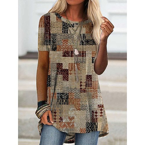 Women's T Shirt Dress Tee Dress Short Mini Dress Short Sleeve Solid Color Spring Summer Casual / Daily 2021 S M L XL XXL XXXL
Women's T Shirt Dress Tee Dress Short Mini Dress Short Sleeve Solid Color Spring Summer Casual / Daily 2021 S M L XL XXL XXXL