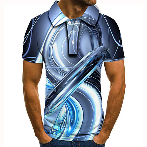 Men's Golf Shirt Tennis Shirt 3D Print Abstract Graphic Prints Button-Down Short Sleeve Street Tops Casual Fashion Cool Blue / Sports
Men's Golf Shirt Tennis Shirt 3D Print Abstract Graphic Prints Button-Down Short Sleeve Street Tops Casual Fashion Cool Blue / Sports