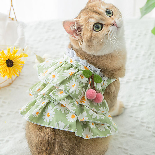 Dog Cat Dress Bowknot Flower Elegant Adorable Cute Casual / Daily Dog Clothes Puppy Clothes Dog Outfits Breathable Green Costume for Girl and Boy Dog Cotton Fabric XS S M L XL XXL
Dog Cat Dress Bowknot Flower Elegant Adorable Cute Casual / Daily Dog Clothes Puppy Clothes Dog Outfits Breathable Green Costume for Girl and Boy Dog Cotton Fabric XS S M L XL XXL