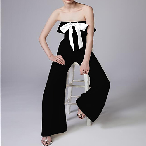 Jumpsuits Elegant Sexy Prom Formal Evening Dress Strapless Sleeveless Floor Length Stretch Fabric with Bow(s) 2021
Jumpsuits Elegant Sexy Prom Formal Evening Dress Strapless Sleeveless Floor Length Stretch Fabric with Bow(s) 2021