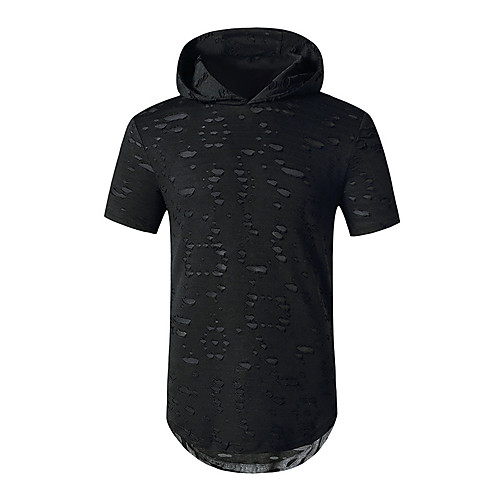 Men's T shirt Shirt Solid Colored Short Sleeve Daily Tops Hooded White Wine Army Green
Men's T shirt Shirt Solid Colored Short Sleeve Daily Tops Hooded White Wine Army Green