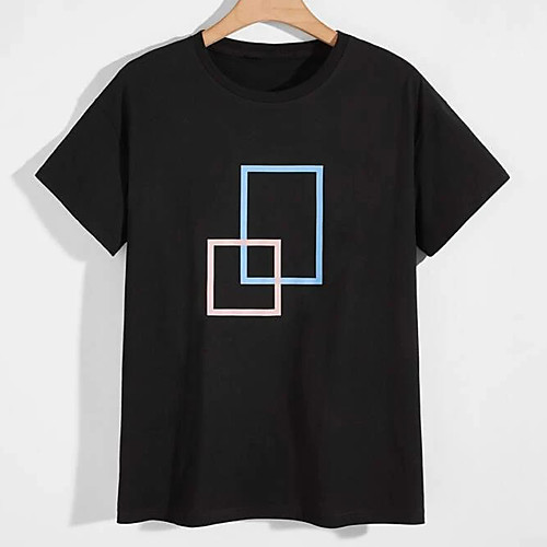 Men's Unisex Tee T shirt Hot Stamping Color Block Graphic Prints Plus Size Print Short Sleeve Casual Tops 100% Cotton Basic Designer Big and Tall Black
Men's Unisex Tee T shirt Hot Stamping Color Block Graphic Prints Plus Size Print Short Sleeve Casual Tops 100% Cotton Basic Designer Big and Tall Black