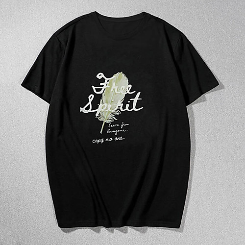 Men's Tee T shirt Hot Stamping Graphic Prints Letter Print Short Sleeve Casual Tops 100% Cotton Basic Designer Big and Tall Black
Men's Tee T shirt Hot Stamping Graphic Prints Letter Print Short Sleeve Casual Tops 100% Cotton Basic Designer Big and Tall Black