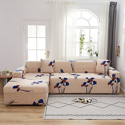 Beige Floral Print Dustproof All-powerful Stretch L Shape Sofa Cover Super Soft Fabric Sofa Furniture Protector with One Free Boster Case
Beige Floral Print Dustproof All-powerful Stretch L Shape Sofa Cover Super Soft Fabric Sofa Furniture Protector with One Free Boster Case