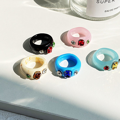 Band Ring Retro Blue Blushing Pink Ocean Blue Acrylic Resin Stylish Simple European 1pc One Size / Women's / Men's
Band Ring Retro Blue Blushing Pink Ocean Blue Acrylic Resin Stylish Simple European 1pc One Size / Women's / Men's