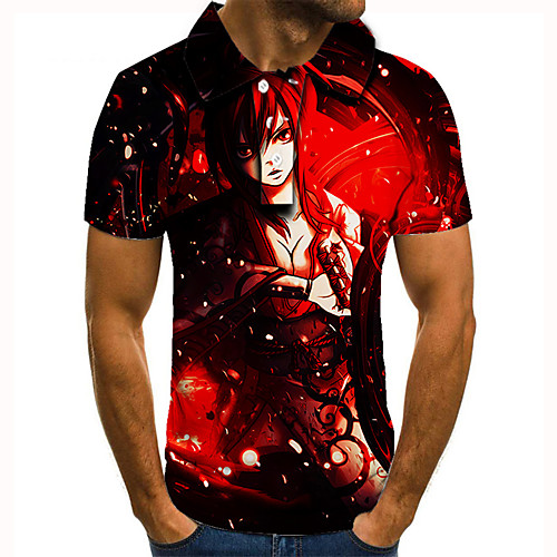 Men's Golf Shirt 3D Print Cartoon Graphic Prints Human Button-Down Short Sleeve Street Tops Casual Fashion Cool Red / Sports
Men's Golf Shirt 3D Print Cartoon Graphic Prints Human Button-Down Short Sleeve Street Tops Casual Fashion Cool Red / Sports