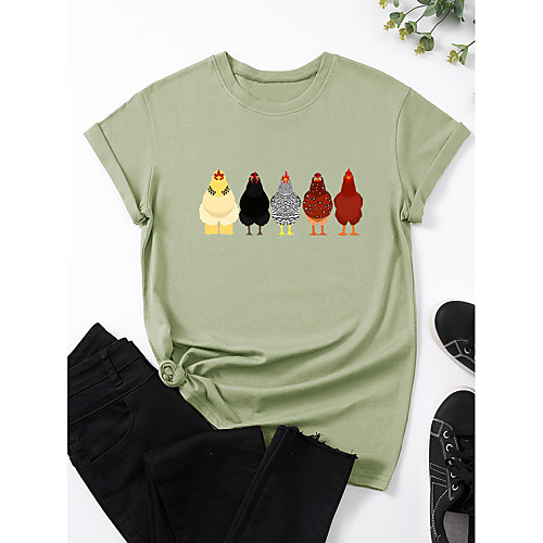 Women's T shirt Graphic Print Round Neck Tops 100% Cotton Basic Basic Top White Black Blue
Women's T shirt Graphic Print Round Neck Tops 100% Cotton Basic Basic Top White Black Blue