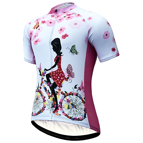 JESOCYCLING Women's Short Sleeve Cycling Jersey White Bike Jersey Mountain Bike MTB Road Bike Cycling Quick Dry Breathable Sports Clothing Apparel / Stretchy
JESOCYCLING Women's Short Sleeve Cycling Jersey White Bike Jersey Mountain Bike MTB Road Bike Cycling Quick Dry Breathable Sports Clothing Apparel / Stretchy