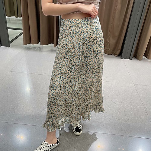 Women's Vacation Casual / Daily Vintage Streetwear Skirts Floral Graphic Ruffle Print Blue
Women's Vacation Casual / Daily Vintage Streetwear Skirts Floral Graphic Ruffle Print Blue