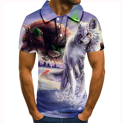 Men's Golf Shirt Tennis Shirt 3D Print Graphic Prints Fox Animal Button-Down Short Sleeve Street Tops Casual Fashion Cool Purple / Sports
Men's Golf Shirt Tennis Shirt 3D Print Graphic Prints Fox Animal Button-Down Short Sleeve Street Tops Casual Fashion Cool Purple / Sports