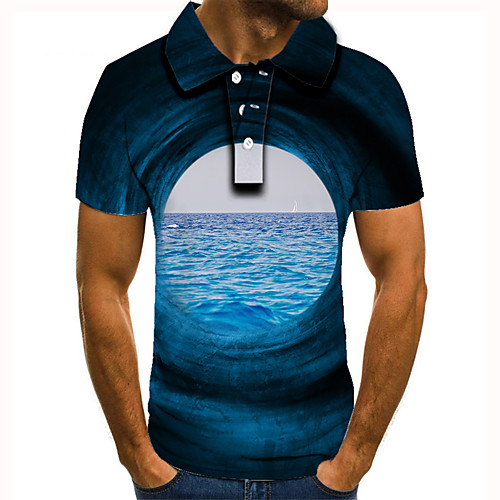 Men's Golf Shirt 3D Print Graphic Prints Spray Button-Down Short Sleeve Street Tops Casual Fashion Cool Blue / Sports
Men's Golf Shirt 3D Print Graphic Prints Spray Button-Down Short Sleeve Street Tops Casual Fashion Cool Blue / Sports