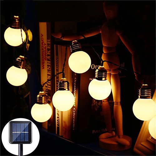 LED Solar String Lights Outdoor Waterproof 3.5M G50 Retro Bulb Fairy Light String Christmas Wedding Party Garden Terrace Coffee House Decoration Lamp
LED Solar String Lights Outdoor Waterproof 3.5M G50 Retro Bulb Fairy Light String Christmas Wedding Party Garden Terrace Coffee House Decoration Lamp