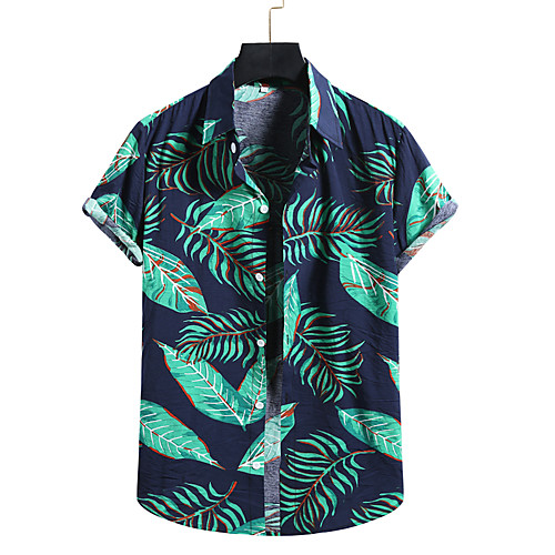 Men's Shirt Other Prints Plants Print Short Sleeve Casual Tops Hawaiian Button Down Collar Yellow White Navy Blue
Men's Shirt Other Prints Plants Print Short Sleeve Casual Tops Hawaiian Button Down Collar Yellow White Navy Blue
