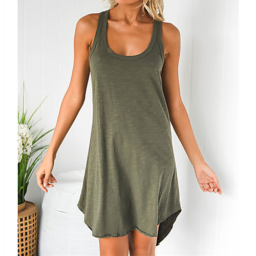 Women's T Shirt Dress Tee Dress Short Mini Dress Sleeveless Solid Color Summer Casual Loose 2021 S M L XL
Women's T Shirt Dress Tee Dress Short Mini Dress Sleeveless Solid Color Summer Casual Loose 2021 S M L XL