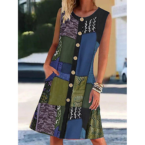 2021 fashion trend summer amazon cross-border hot women's round neck sleeveless print contrast color pocket dress
2021 fashion trend summer amazon cross-border hot women's round neck sleeveless print contrast color pocket dress
