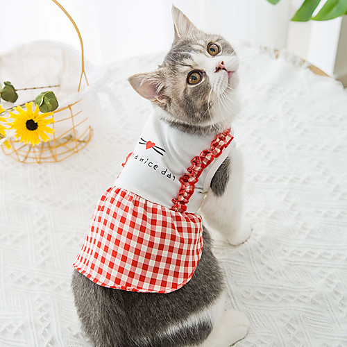 Dog Cat Dress Plaid Heart Basic Adorable Cute Casual / Daily Dog Clothes Puppy Clothes Dog Outfits Breathable Red Costume for Girl and Boy Dog Cotton Fabric XS S M L XL
Dog Cat Dress Plaid Heart Basic Adorable Cute Casual / Daily Dog Clothes Puppy Clothes Dog Outfits Breathable Red Costume for Girl and Boy Dog Cotton Fabric XS S M L XL