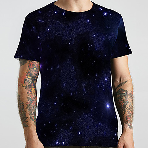 Men's Unisex Tee T shirt Shirt 3D Print Galaxy Graphic Prints Plus Size Print Short Sleeve Casual Tops Basic Designer Big and Tall Round Neck Navy Blue / Summer
Men's Unisex Tee T shirt Shirt 3D Print Galaxy Graphic Prints Plus Size Print Short Sleeve Casual Tops Basic Designer Big and Tall Round Neck Navy Blue / Summer