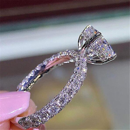 Ring 3D Rose Gold Silver Zircon Copper Gold Plated Precious Fashion 1pc 7 8 9 / Women's / Promise Ring
Ring 3D Rose Gold Silver Zircon Copper Gold Plated Precious Fashion 1pc 7 8 9 / Women's / Promise Ring