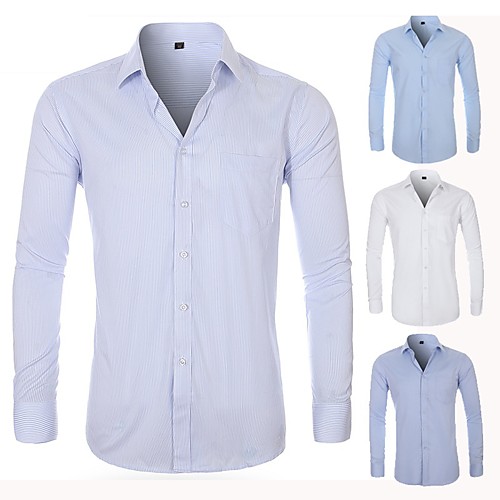 Men's Shirt Solid Colored Button-Down Long Sleeve Casual Tops Business Basic Casual Light Blue
Men's Shirt Solid Colored Button-Down Long Sleeve Casual Tops Business Basic Casual Light Blue