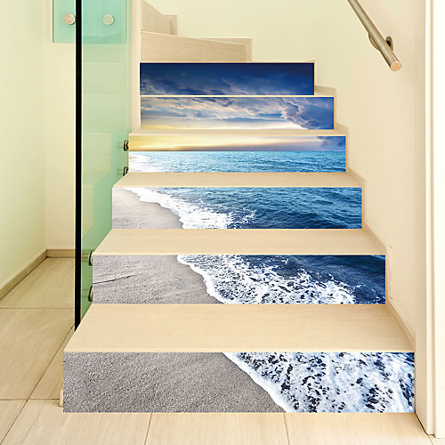 Creative 3d Stairs Stickers Beach Waves Diy Imitation Decoration Home Stickers Waterproof Wall Stickers
Creative 3d Stairs Stickers Beach Waves Diy Imitation Decoration Home Stickers Waterproof Wall Stickers