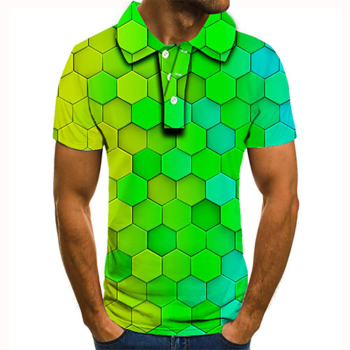 Men's Golf Shirt Tennis Shirt 3D Print 3D Graphic Prints Button-Down Short Sleeve Street Tops Casual Fashion Cool Green / Sports
Men's Golf Shirt Tennis Shirt 3D Print 3D Graphic Prints Button-Down Short Sleeve Street Tops Casual Fashion Cool Green / Sports