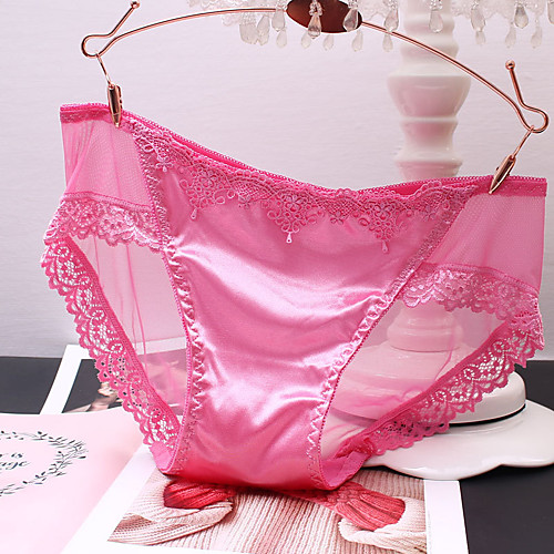 Women's Lace Solid Color Brief Stretchy Mid Waist Cotton 1 PC Blushing Pink One-Size
Women's Lace Solid Color Brief Stretchy Mid Waist Cotton 1 PC Blushing Pink One-Size