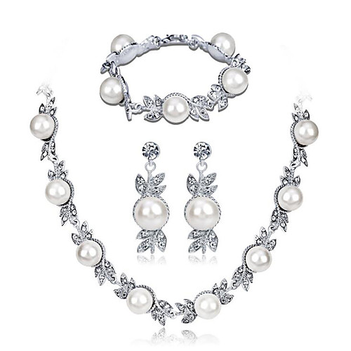 Women's Pearl Jewelry Set Geometrical Flower Stylish Silver Plated Earrings Jewelry White For Anniversary Party Evening Prom Festival 1 set
Women's Pearl Jewelry Set Geometrical Flower Stylish Silver Plated Earrings Jewelry White For Anniversary Party Evening Prom Festival 1 set