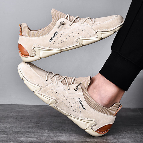 Men's Sneakers Sporty Casual Athletic Outdoor Running Shoes Walking Shoes Nappa Leather Cowhide Breathable Handmade Non-slipping Booties / Ankle Boots Black Beige Gray Spring Summer
Men's Sneakers Sporty Casual Athletic Outdoor Running Shoes Walking Shoes Nappa Leather Cowhide Breathable Handmade Non-slipping Booties / Ankle Boots Black Beige Gray Spring Summer