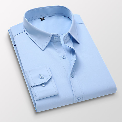 Men's Shirt non-printing Solid Colored Solid Color Long Sleeve Daily Tops Cotton Business Basic Button Down Collar Light Pink Blue Dusty Blue / Work
Men's Shirt non-printing Solid Colored Solid Color Long Sleeve Daily Tops Cotton Business Basic Button Down Collar Light Pink Blue Dusty Blue / Work