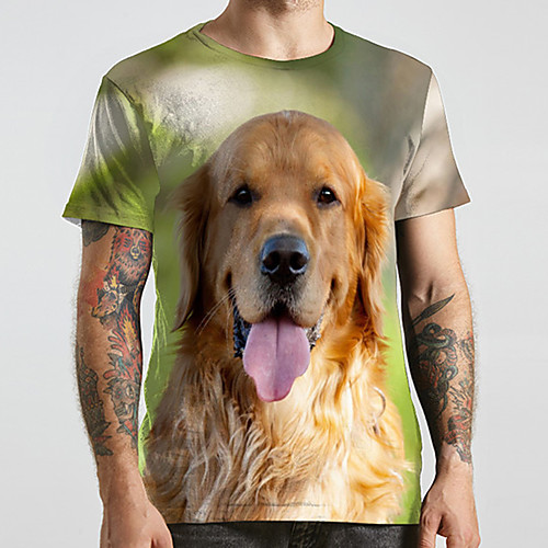 Men's Unisex Tee T shirt Shirt 3D Print Dog Graphic Prints Animal Plus Size Print Short Sleeve Casual Tops Fashion Designer Big and Tall Round Neck Green / Sports / Summer
Men's Unisex Tee T shirt Shirt 3D Print Dog Graphic Prints Animal Plus Size Print Short Sleeve Casual Tops Fashion Designer Big and Tall Round Neck Green / Sports / Summer