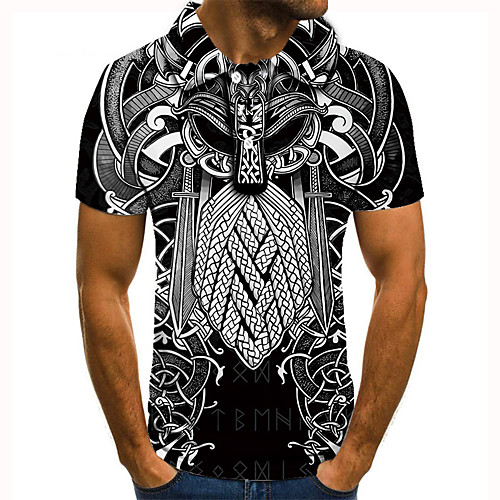 Men's Golf Shirt Tennis Shirt 3D Print Floral Graphic Prints Totem Button-Down Short Sleeve Street Tops Casual Fashion Cool Black / Sports
Men's Golf Shirt Tennis Shirt 3D Print Floral Graphic Prints Totem Button-Down Short Sleeve Street Tops Casual Fashion Cool Black / Sports